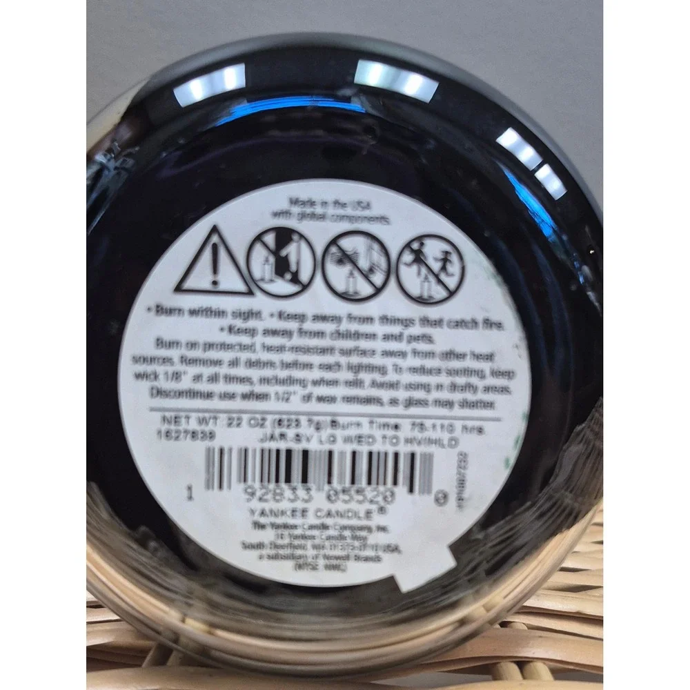 Yankee Candle NEW To Have and to Hold 22 oz Large Jar Black Wedding Candle Gift